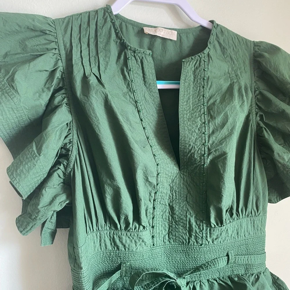 Ulla Johnson Florence Dress in Juniper - Picture 4 of 7